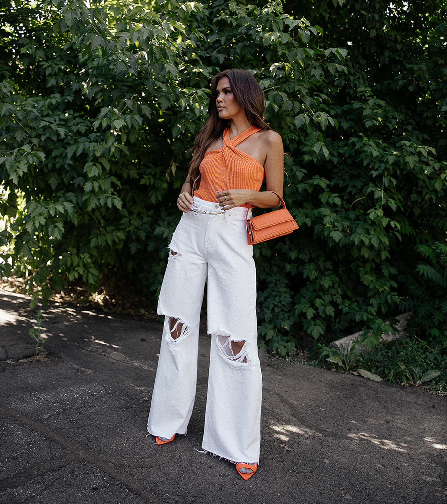 Summer denim 
Hudson Jean Twist Tank and James Wide Leg Jeans



#LTKstyletip