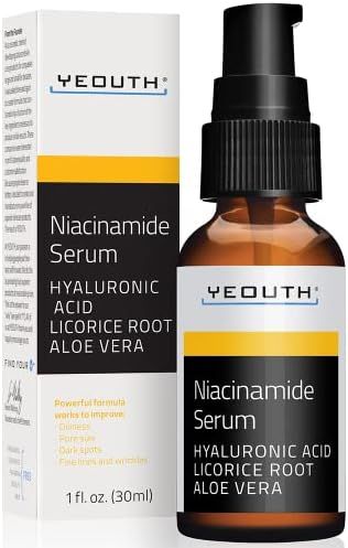 YEOUTH Niacinamide Serum for Face, Facial Serum Pore Reducer for Face and Acne Serum. Not your Or... | Amazon (US)