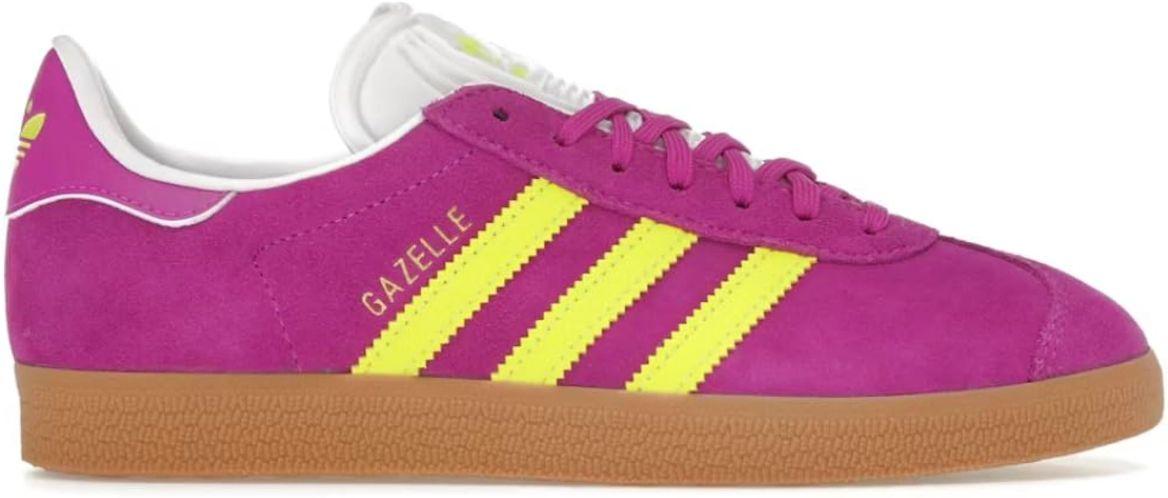 Adidas Gazelle Womens Sneaker (Purple Burst Solar Yellow, 7.5) | Amazon (US)