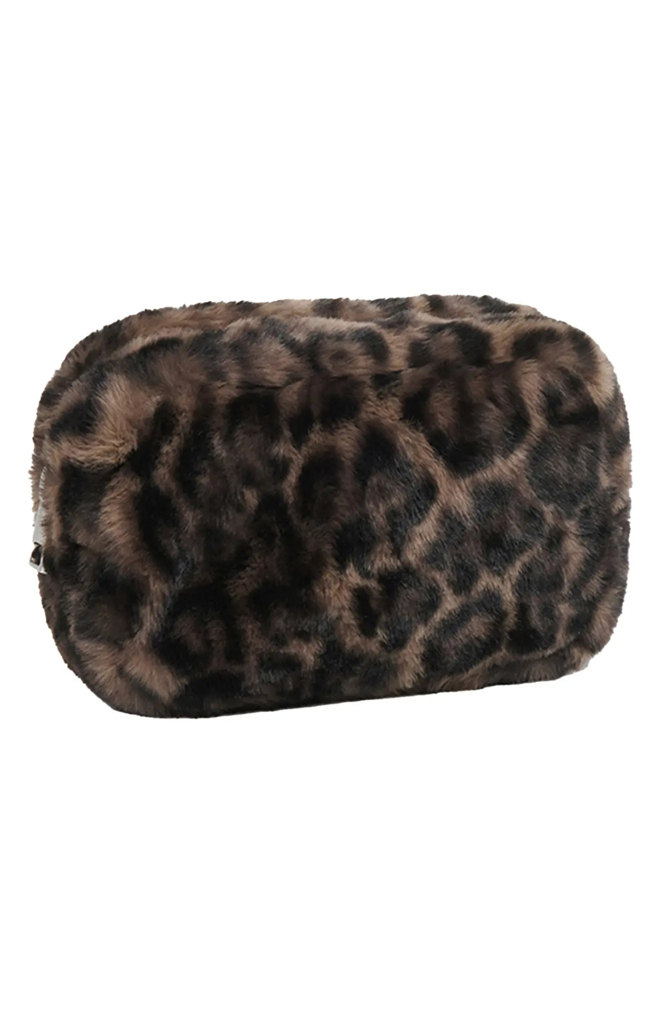 Noor Leopard Print Faux Fur Pouch (Women) | Nordstrom | Nordstrom