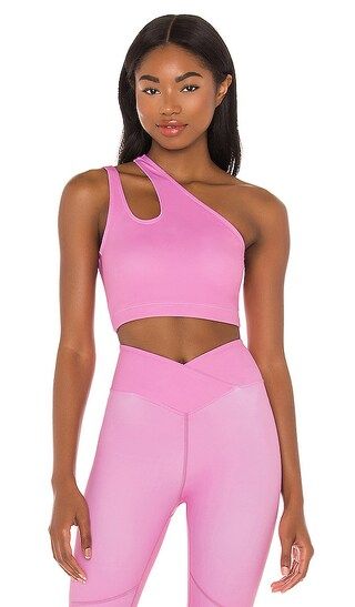 x Revolve One Shoulder Sports Bra in Pink | Revolve Clothing (Global)