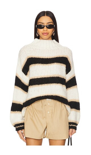 Michelle Sweater in Black & Tan | Revolve Clothing (Global)