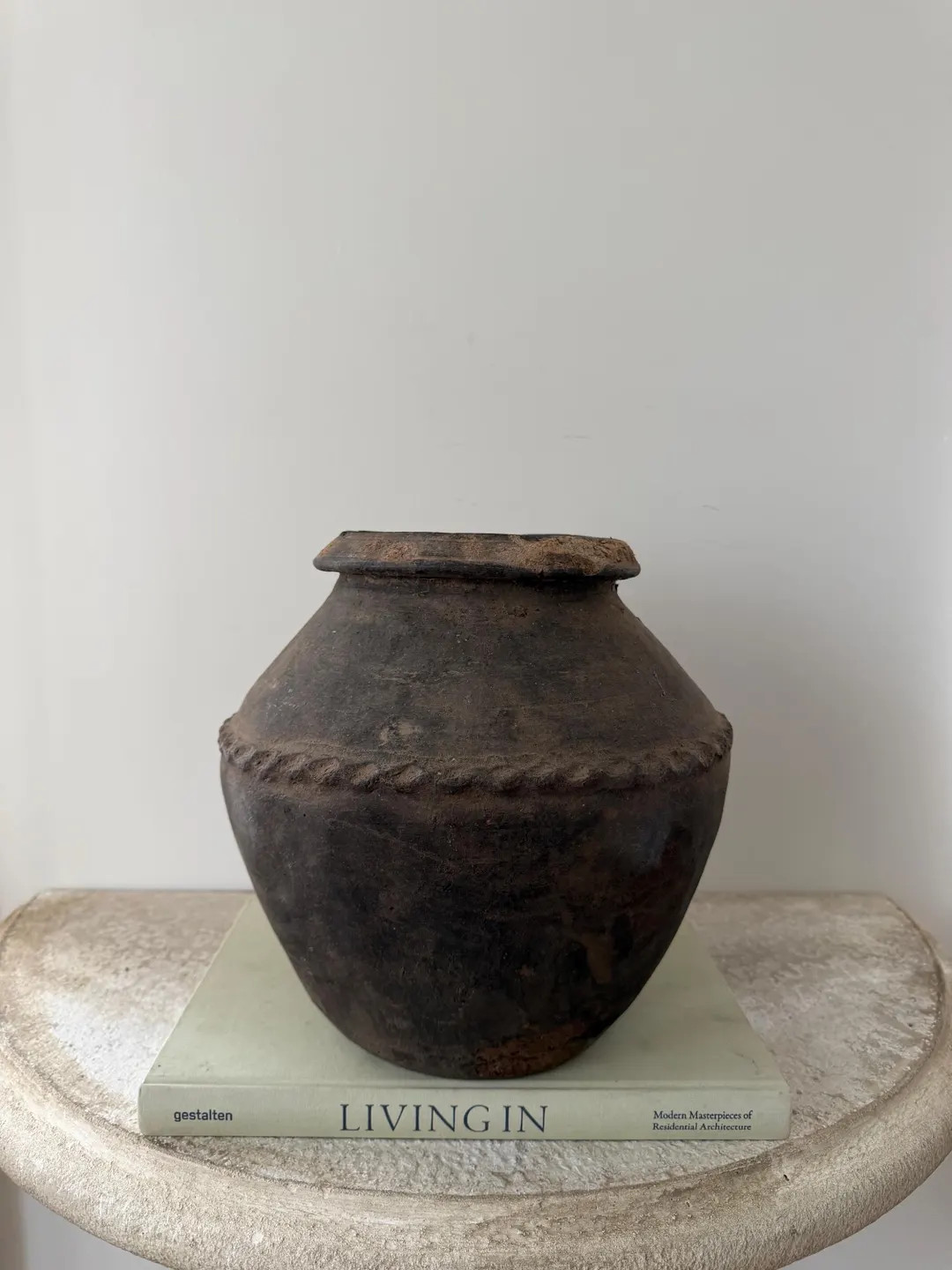 Vintage Indian Clay Water Pot | Rustic Brown Earthenware Vase | Handmade Pottery Vessel | Primiti... | Etsy (US)