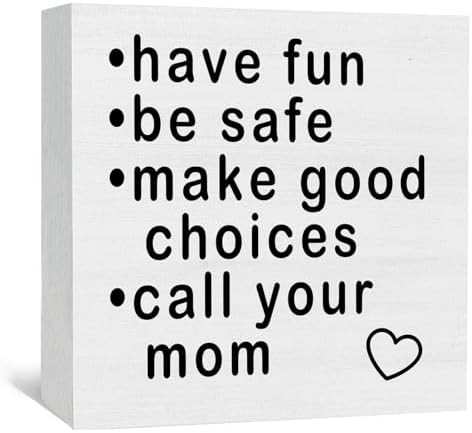Call Your Mom Signs, Dorm Decor For College Girls Guys, College Dorm Essentials For Guys, High Sc... | Amazon (US)