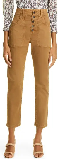 Arya High Waist Crop Straight Leg Jeans | Nordstrom