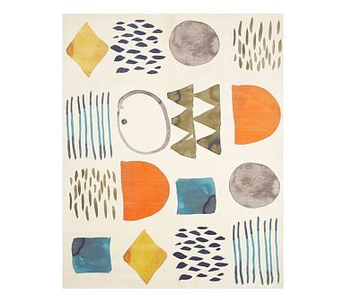 west elm x pbk Watercolor Exploration Rug | Pottery Barn Kids | Pottery Barn Kids