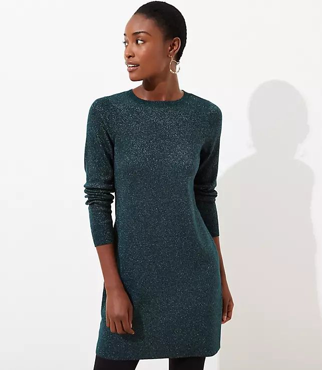 Shimmer Swing Sweater Dress | LOFT | LOFT