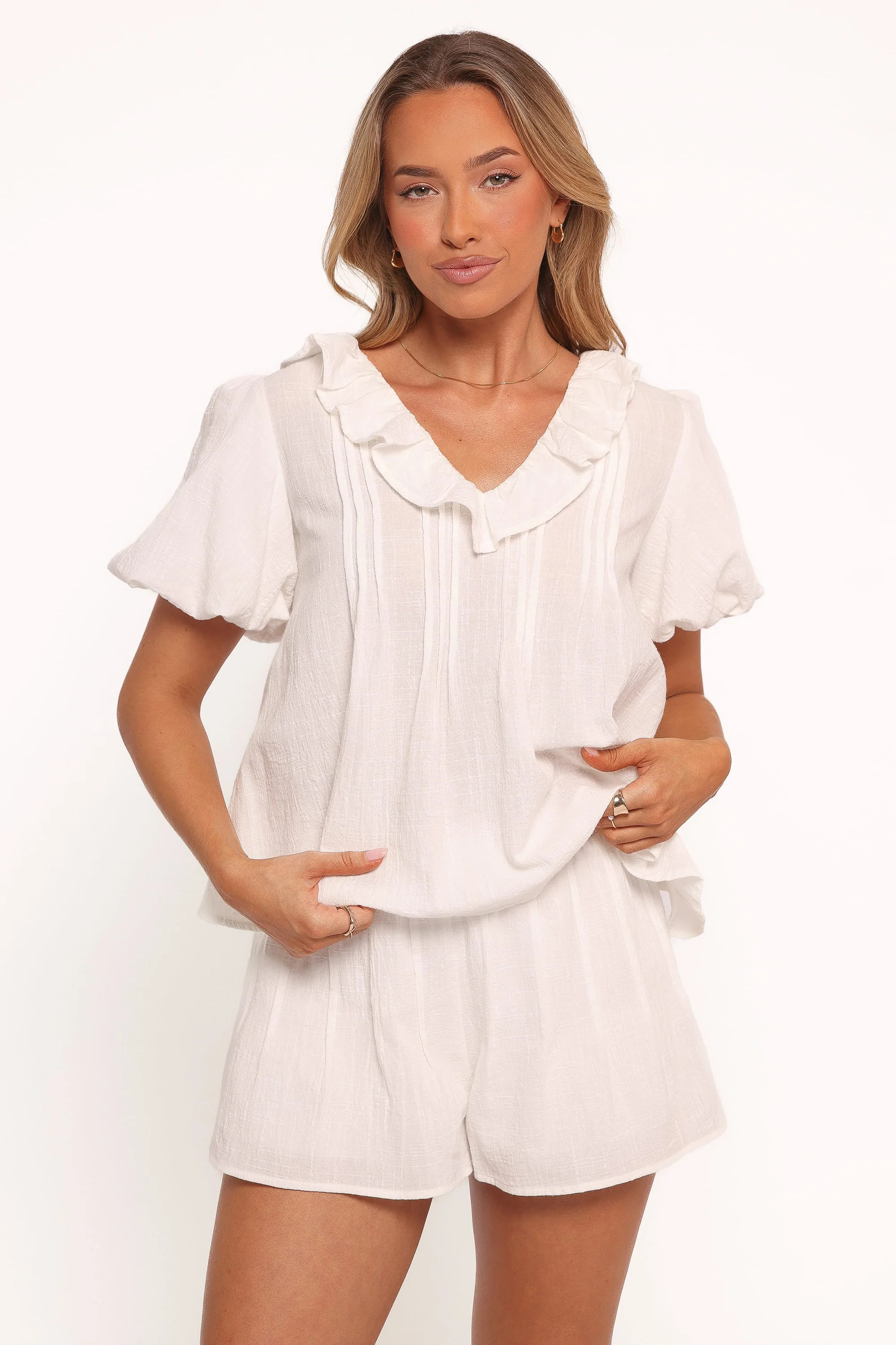Felicity Short Set - White | Petal & Pup (US)
