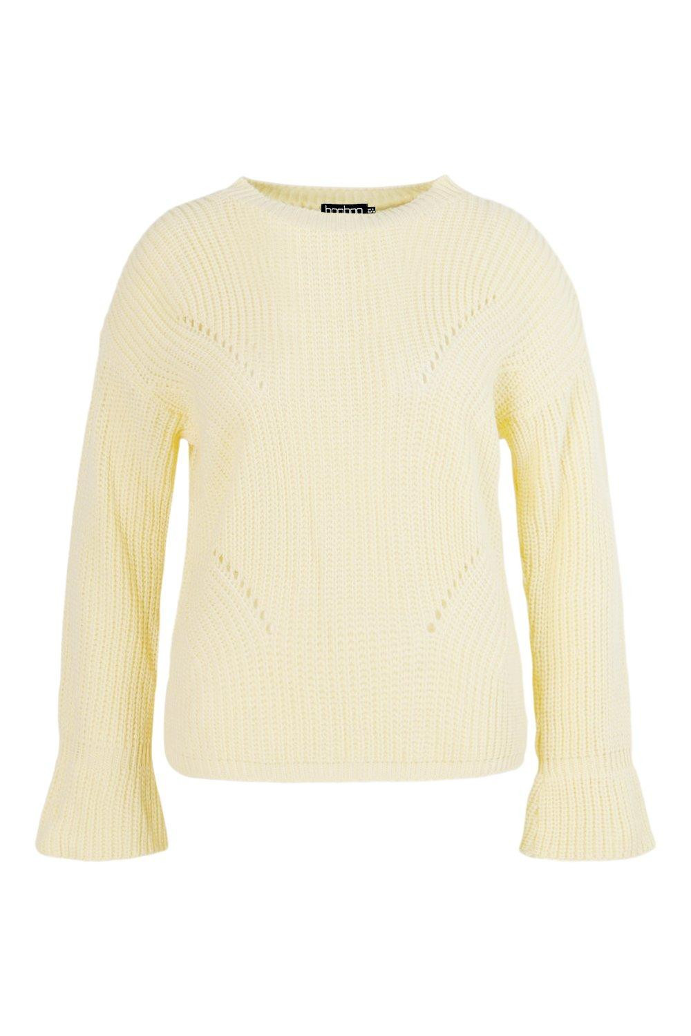 Plus Cuff Detail Fisherman Sweater | Boohoo.com (US & CA)