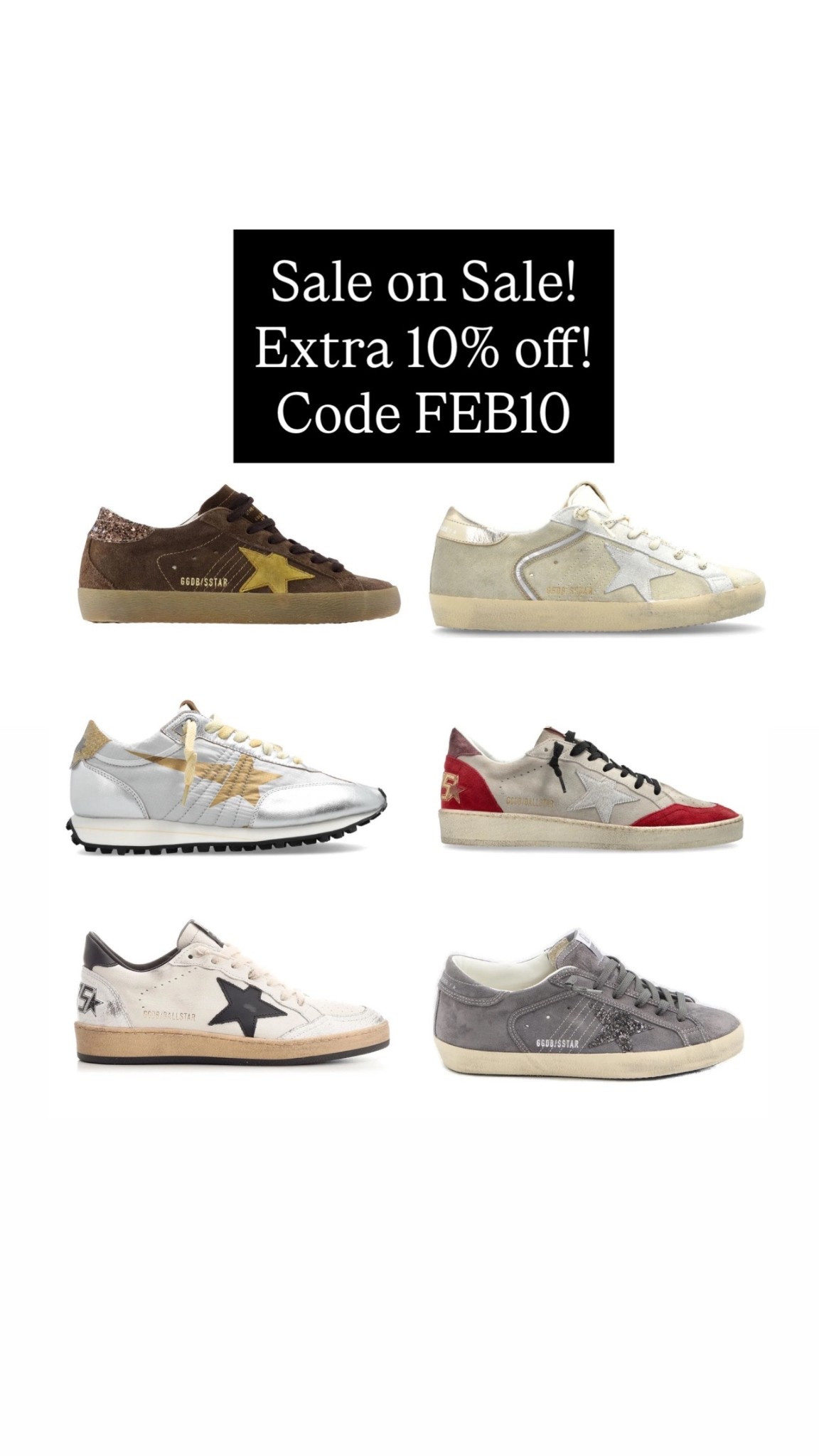 Sitewide sale!  Extra 10% off today with code FEB10.  Many designers!  

#LTKsalealert