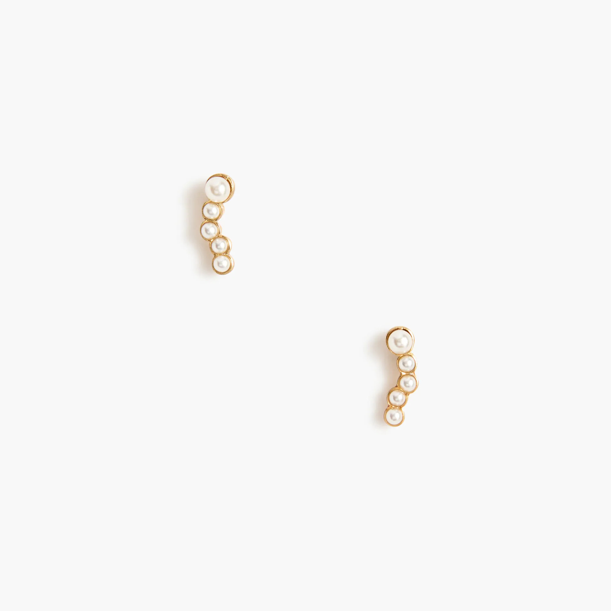 Pearl crawler stud earrings | J.Crew Factory