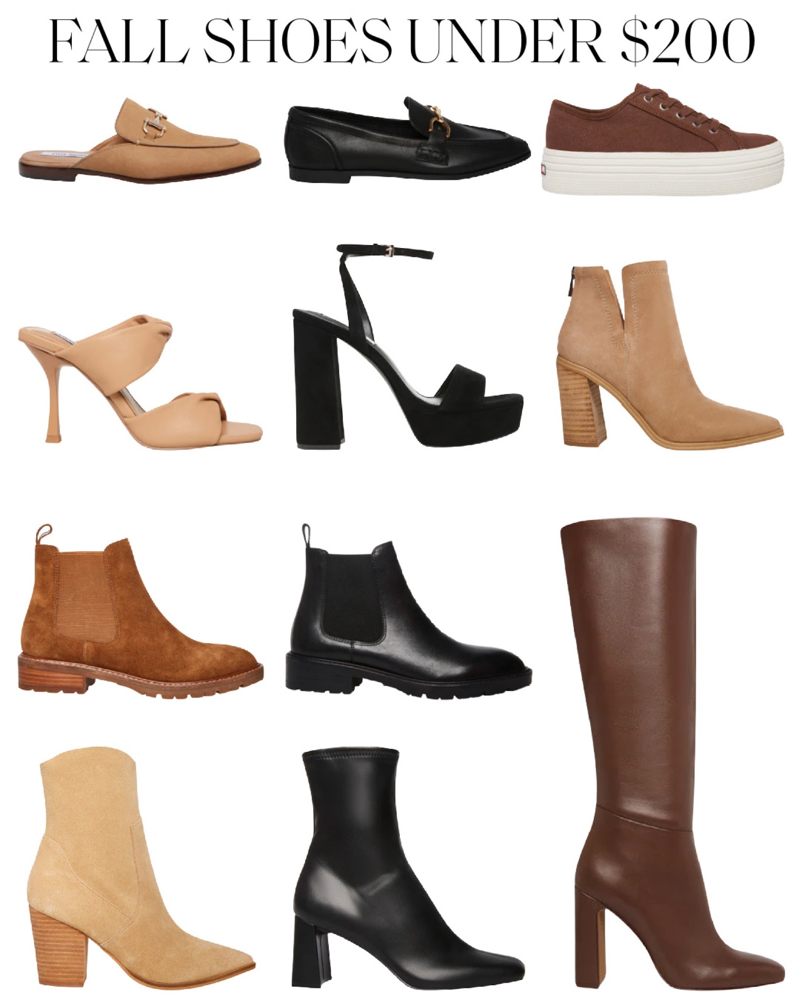 Fall Shoes, Fall Shoes 2022, Shoes for Fall 👢 Sharing my Steve Madden boot and fall footwear picks (all under $200) for autumn, from everyday flats to occasion heels and boots. More on NatalieYerger.com today! 

#fallshoes #fallshoes2022 #shoesforfall #fallboots #stevemaddenboots #stevemaddenshoes

#LTKunder100 #LTKSeasonal #LTKshoecrush