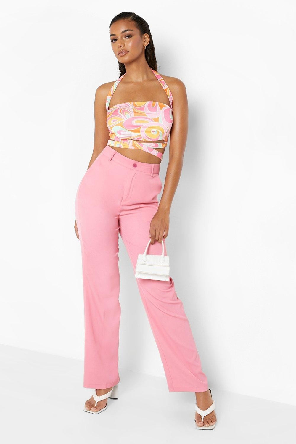 Clean Cut Straight Leg Woven Trouser | Boohoo.com (UK & IE)