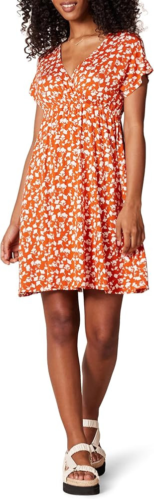 Amazon Essentials Women's Surplice Dress (Available in Plus Size) | Amazon (US)