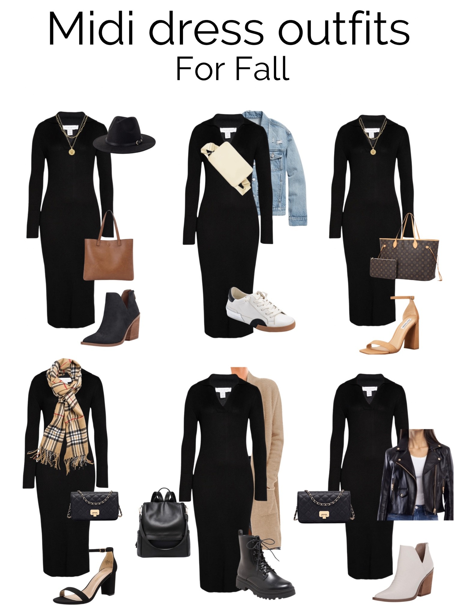 6 ways to wear a long sleeve black midi dress for Fall! 

Midi dress
Fall dress
Work wear 
Casual dress
Holiday look 
Teacher outfit 
Casual style 
Weekend style 
Over 40 style 
Mom outfit 
Mom style 
Dress , fall dress , holiday dress, knit dress , black dress , midi dress , Casual style , dressy casual #ltkstyletip , fall outfits #ltkshoecrush #ltkunder100 #ltkunder50

#LTKtravel #LTKworkwear 

#LTKSeasonal
