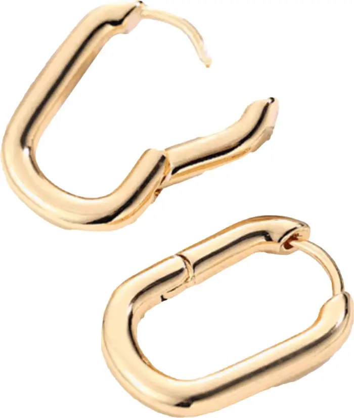 Lurienne Rectangle Hoop Earrings  Sleek & Stylish | Nordstrom
