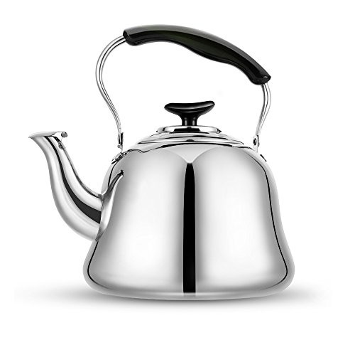 AMFOCUS Stovetop Tea Kettle Teapot - 18/10 Stainless Steel - 2 Quart | Amazon (US)