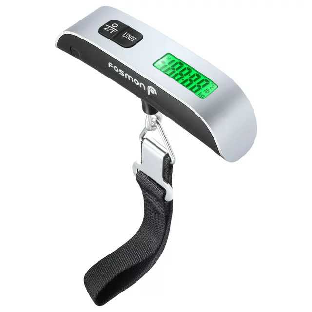 Fosmon Digital Luggage Scale, 110 LB Stainless Steel Hanging Handheld Travel Scale with Tare Func... | Walmart (US)