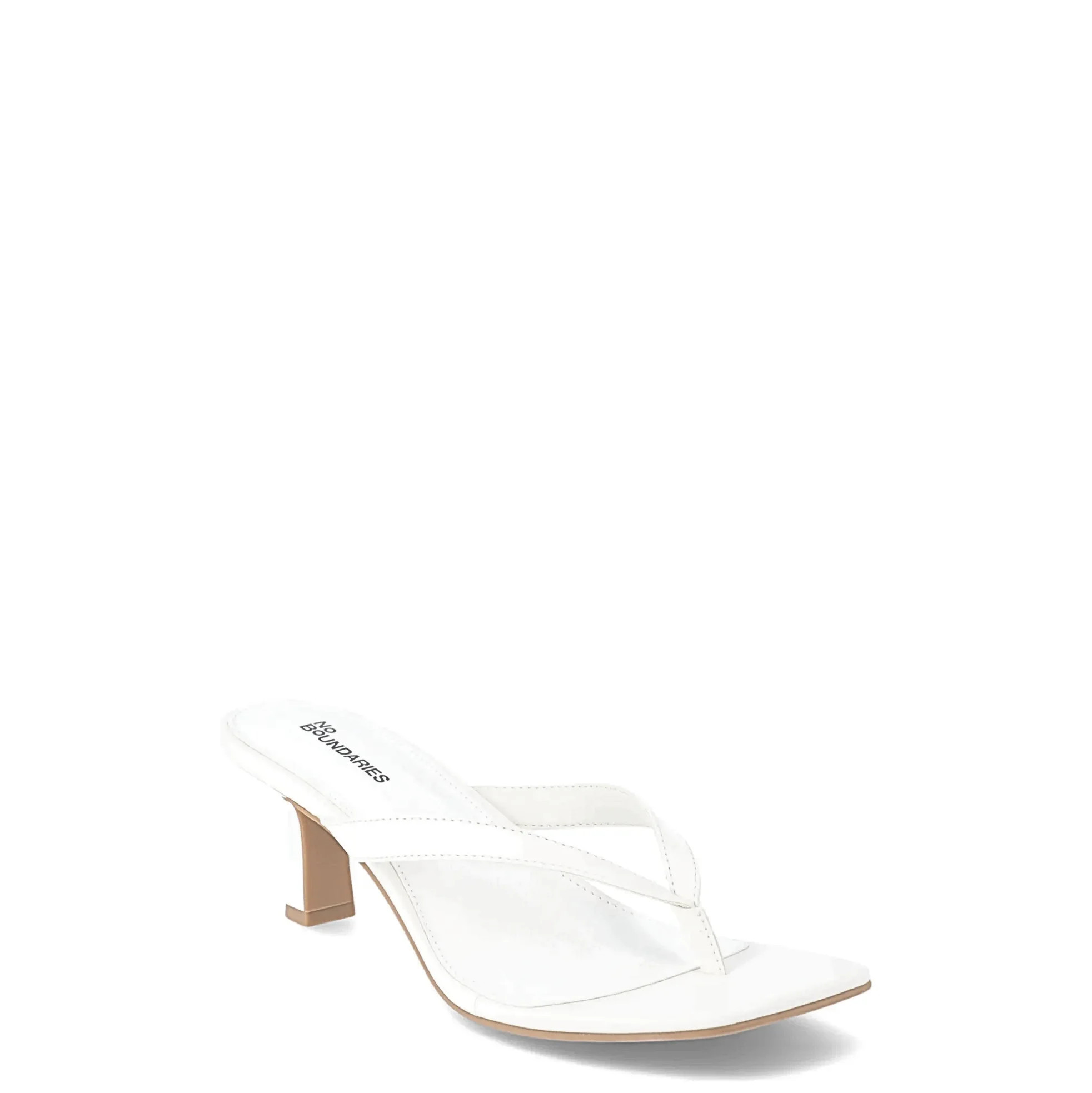 No Boundaries Women's Kitten Heel Thong Sandal | Walmart (US)