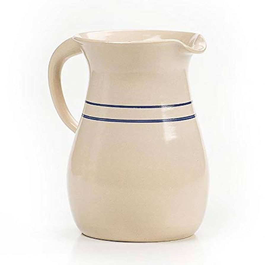 Heritage Blue Stripe Stoneware Pitcher | Amazon (US)
