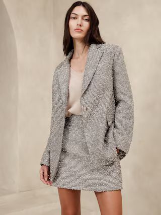 Coleta Tinsel Tweed Blazer | Banana Republic (US)