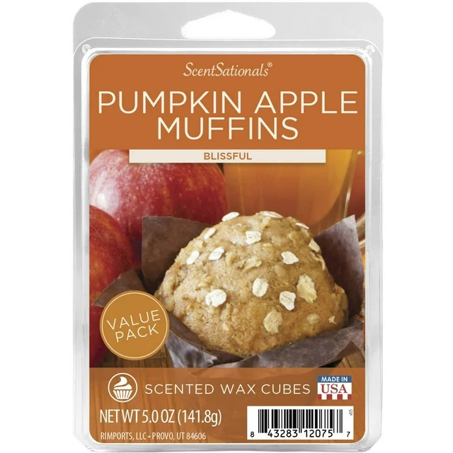 Pumpkin Apple Muffins Scented Wax Melts, ScentSationals, 5 oz (Value Size) | Walmart (US)