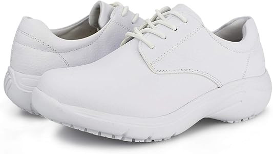 Hawkwell Women's Slip Resistant Lightweight Nursing Shoes Comfortable Lace Up Work Shoes | Amazon (US)