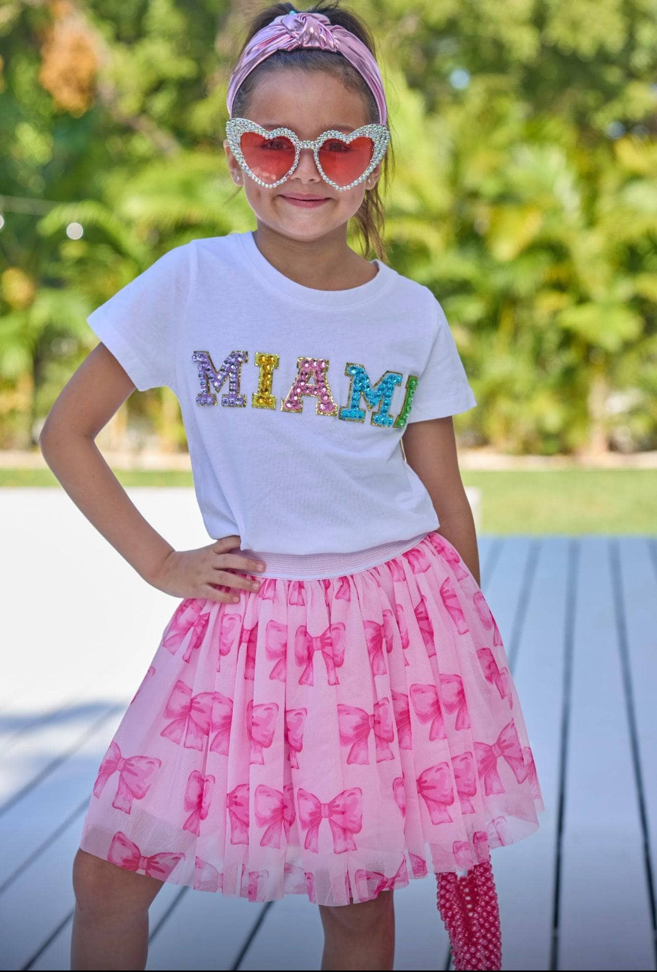 Sweet Pink Bow Skirt | Lola + The Boys