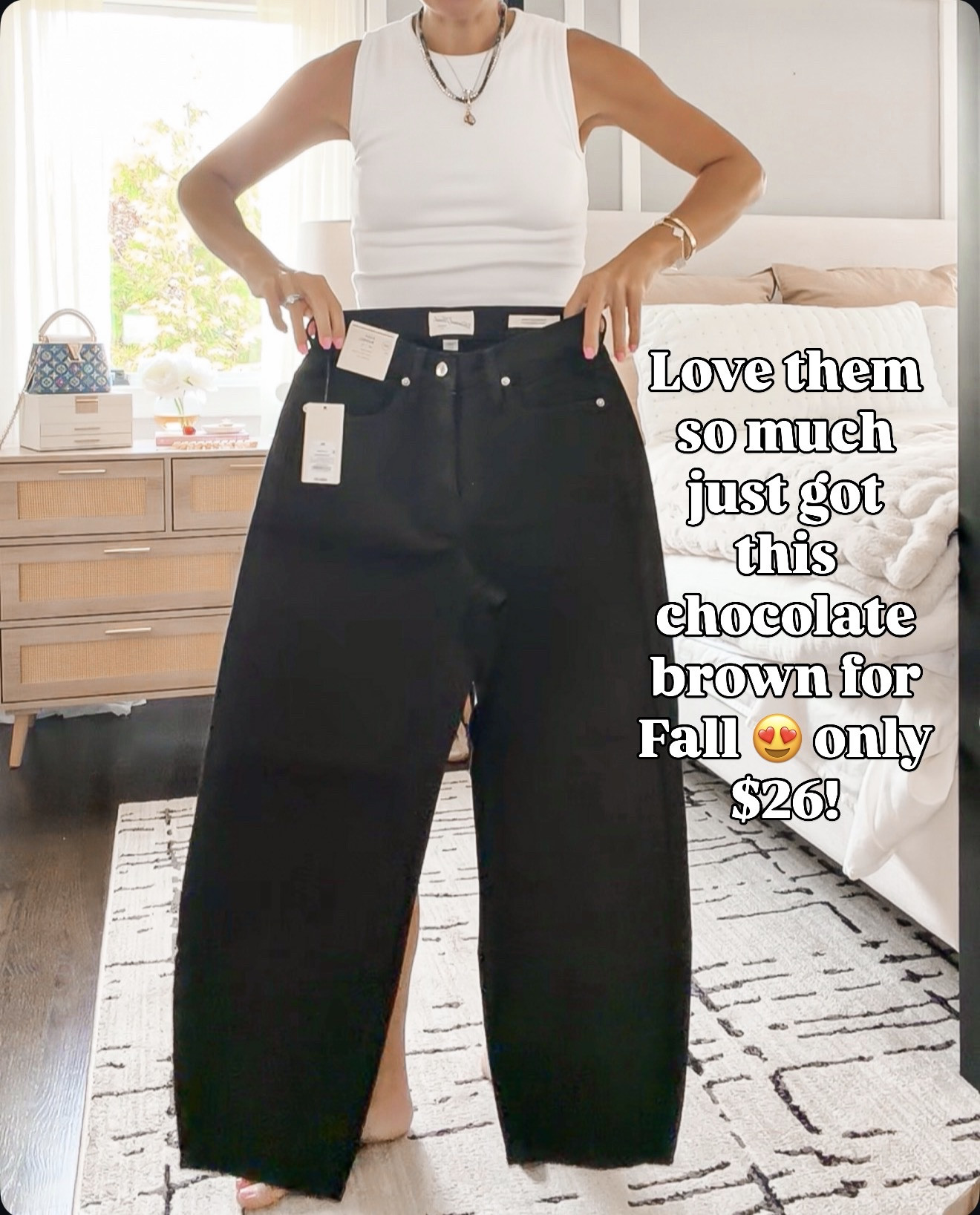 Grabbed my favorite barrel jeans from target in this chocolate brown color while on sale 😍

#LTKSaleAlert #LTKOver40 #LTKSeasonal