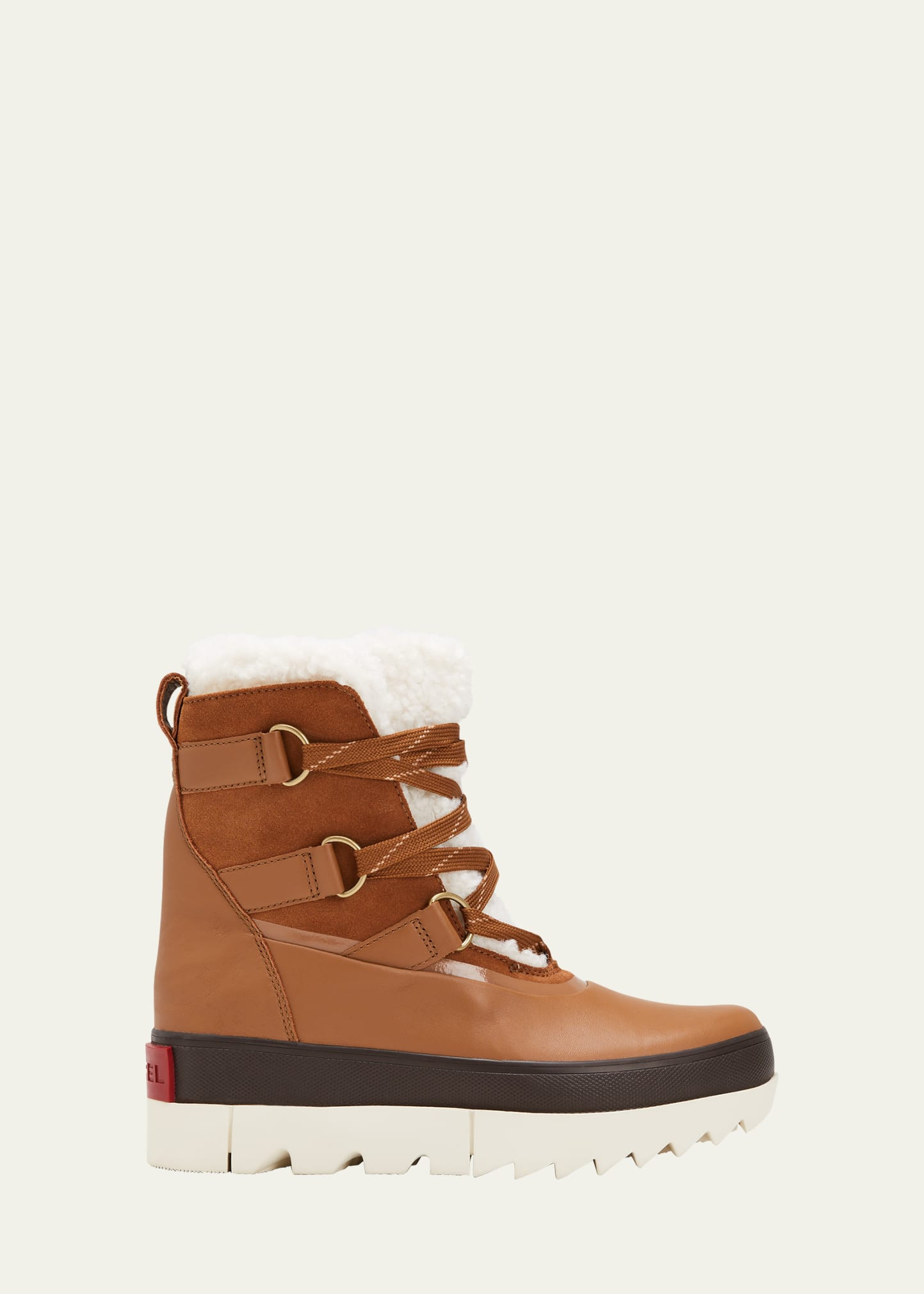 Joan Of Arctic Leather Faux-Fur Snow Booties | Bergdorf Goodman