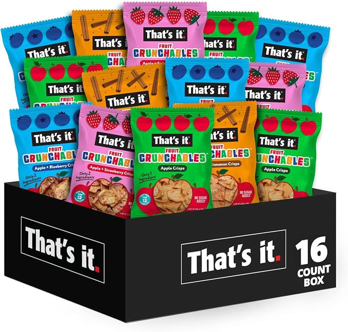 That's it. Fruit Crunchables Variety Pack, Fruit Snacks for Kids, 100% Fruit Crisps, Plant-Based,... | Amazon (US)