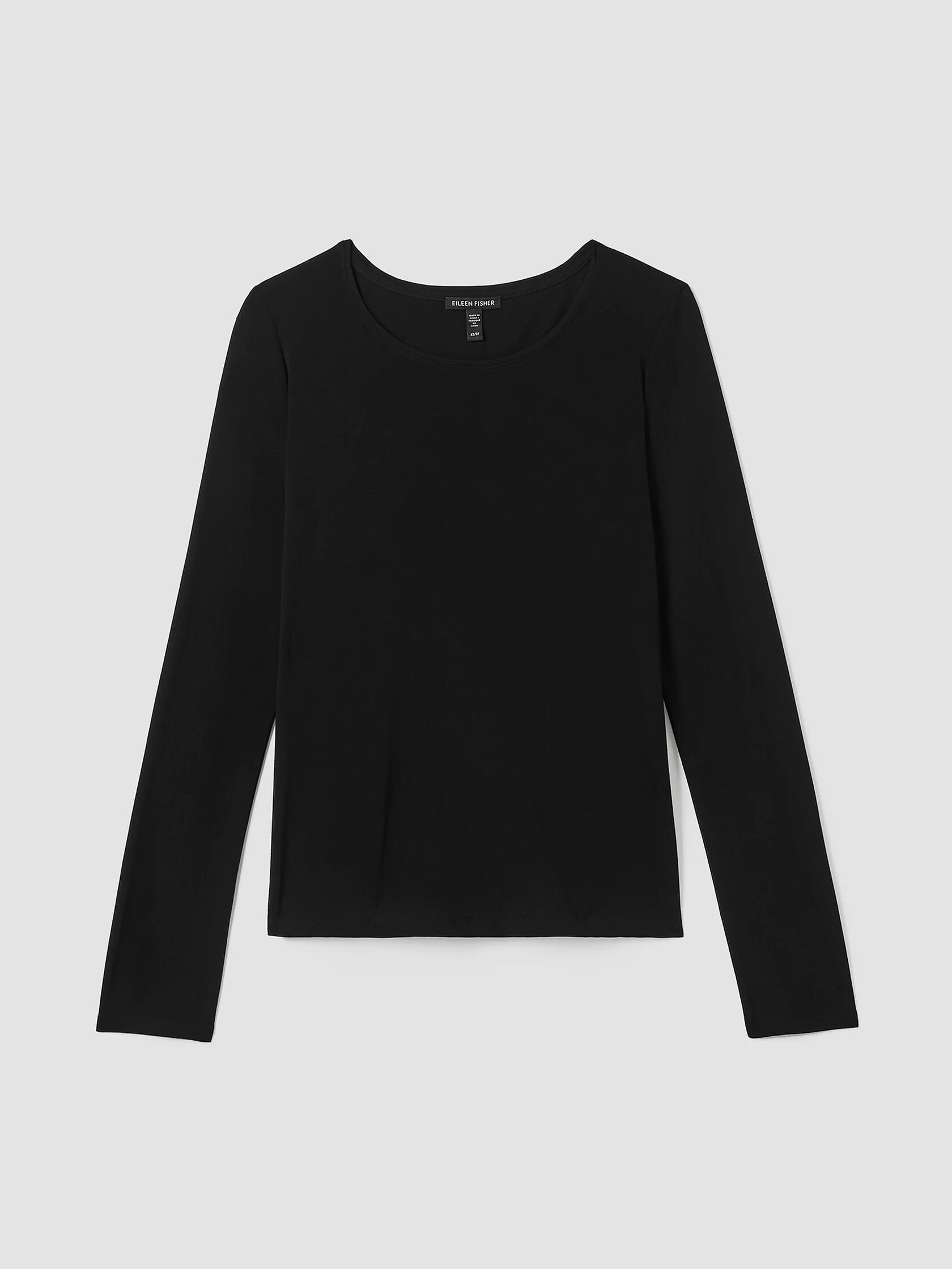 Stretch Silk Jersey Scoop Neck Top | Eileen Fisher