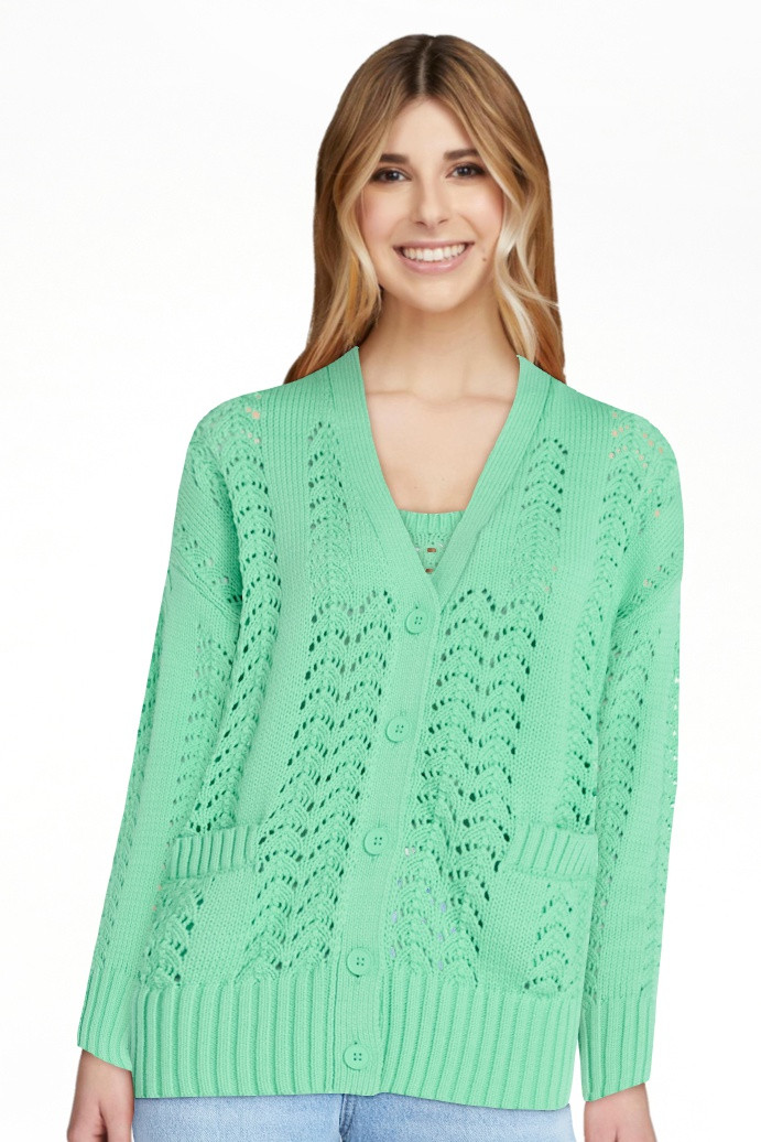 Scoop Women’s V Neck Sweater Cardigan, Midweight, Sizes XS-4X | Walmart (US)