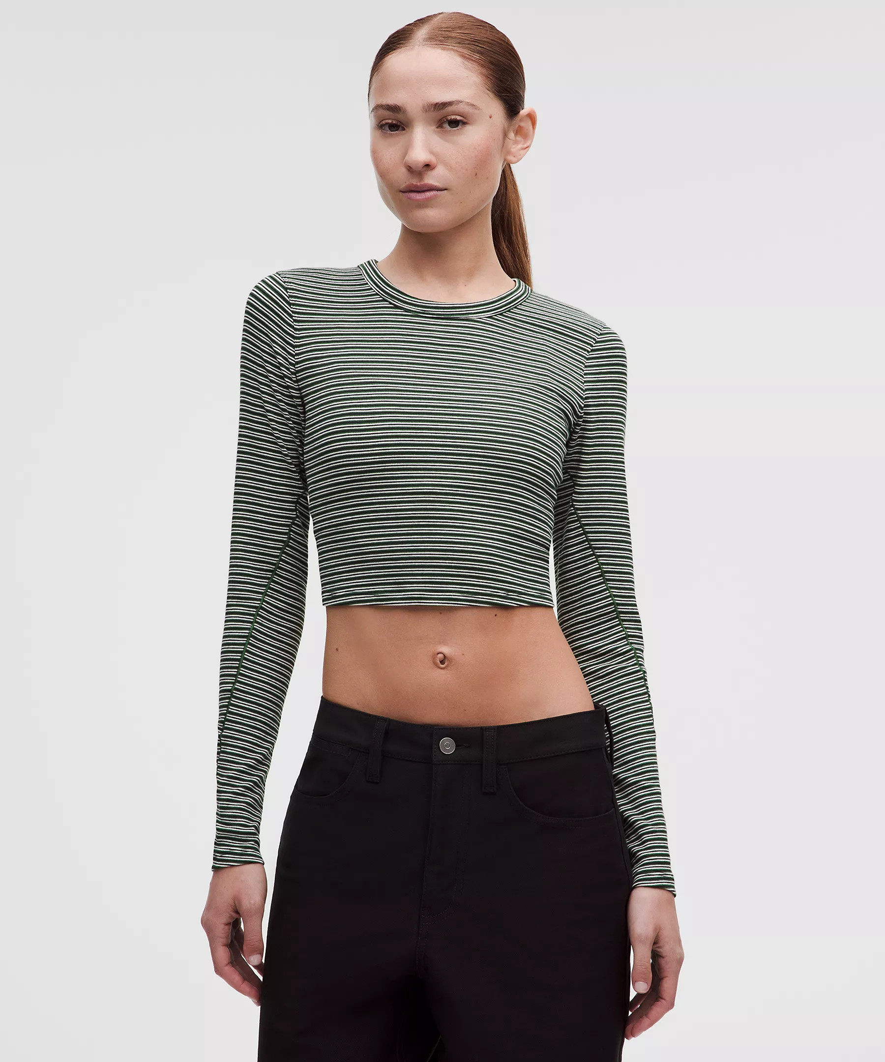 Hold Tight Straight-Hem Cropped Long-Sleeve Shirt | Lululemon (US)