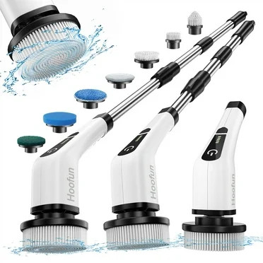 Leebein Electric Spin Scrubber, Cordless Cleaning Brush with 8 Replaceable Brush Heads, Power Scr... | Walmart (US)