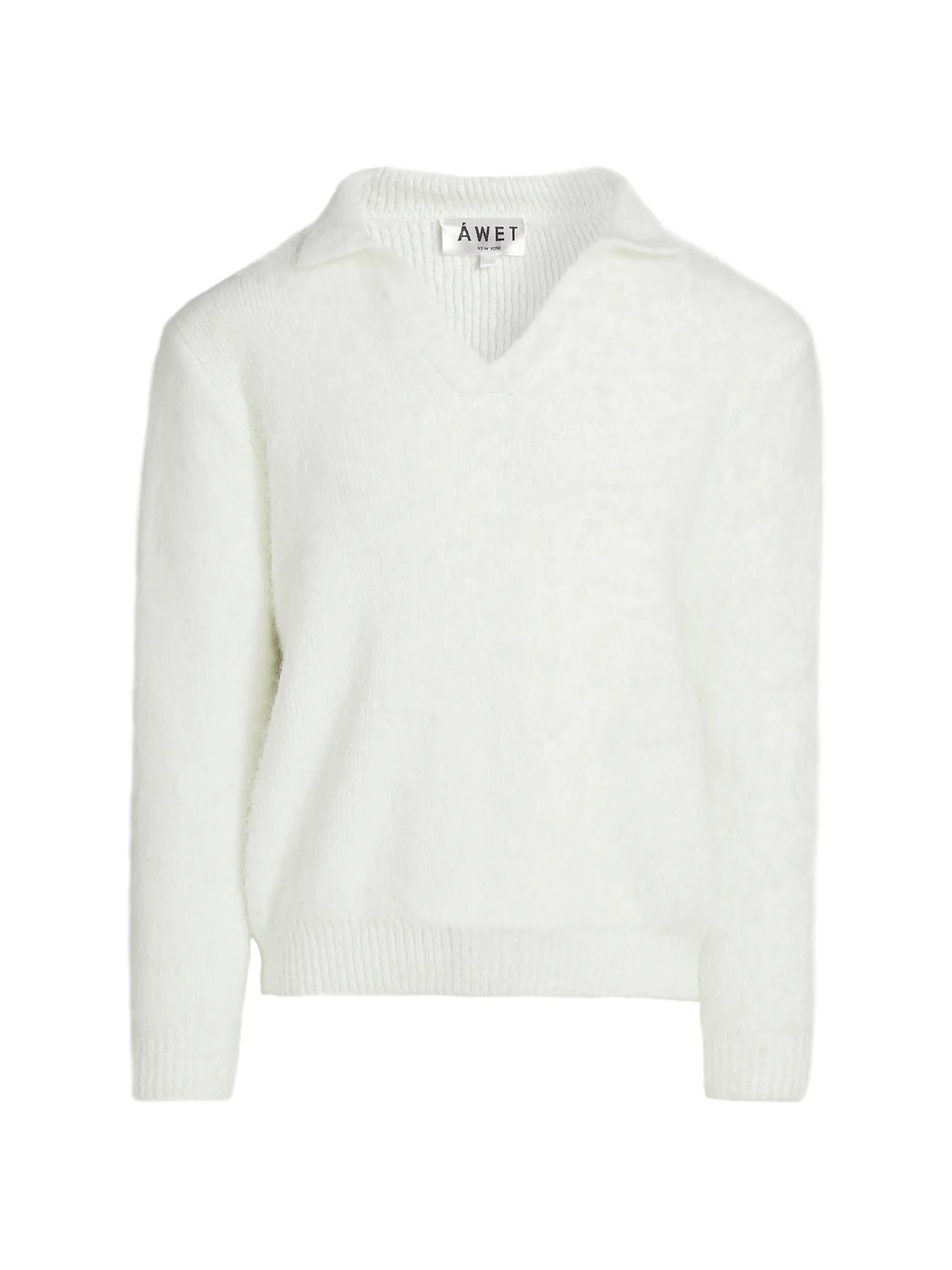 Halewat Fuzzy Knit Polo Sweater | Saks Fifth Avenue