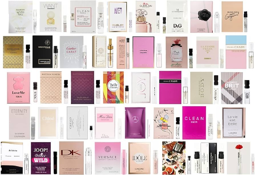 Designer Perfume Sampler Set Lot x 12 Sample Vials - High End Fragrance Samples for Women, 12 Pie... | Amazon (US)