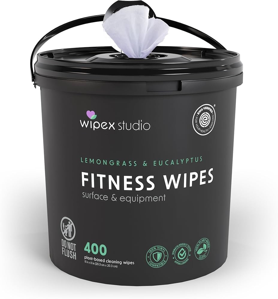 Amazon.com: Wipex Yoga Mat Cleaner Wipes, EWG Verified, 400 Ct Plant-Based Lemongrass, Eucalyptus... | Amazon (US)