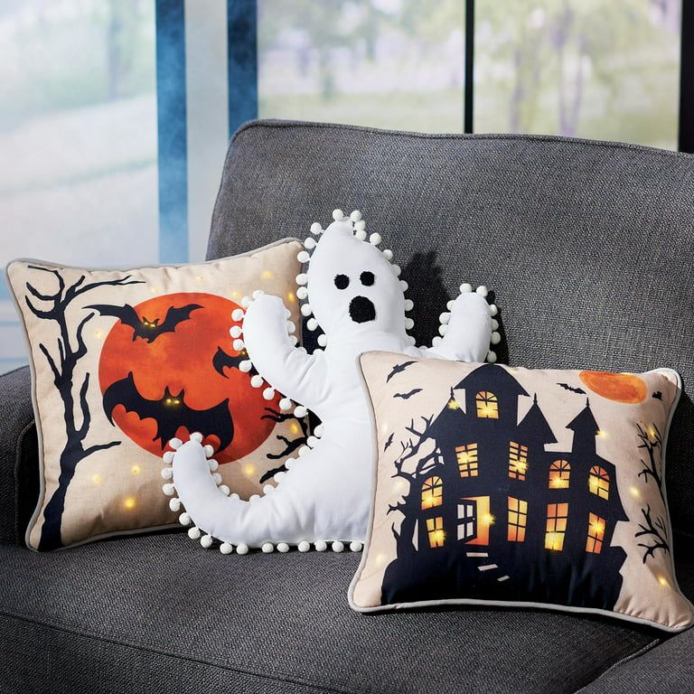Halloween Ghost Pillow Soft and Comfortable Cushion Mat Ornament Decor - Walmart.com | Walmart (US)