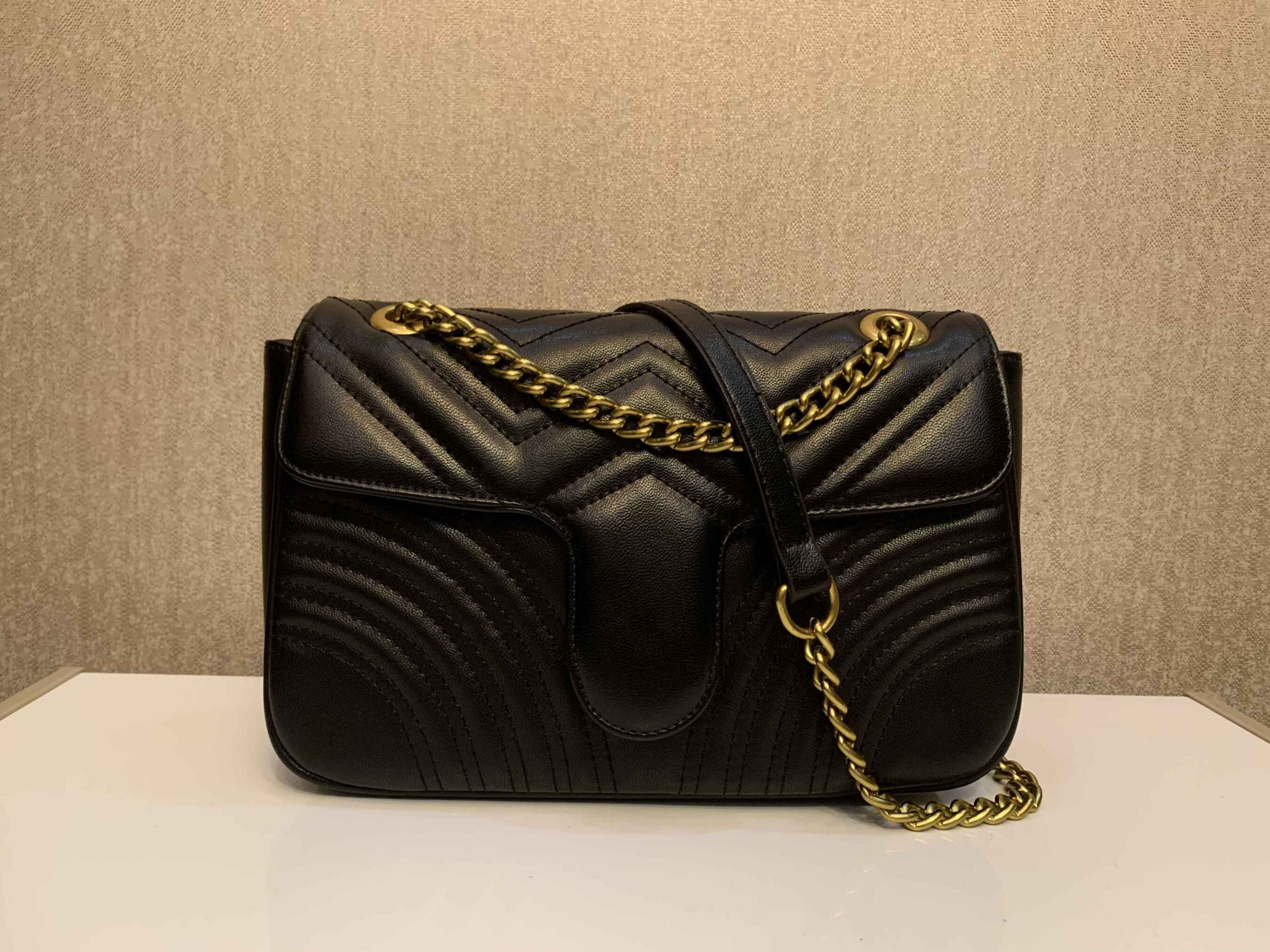 High quality luxury fashion lady shoulder bag classic gold chain 26cm heart shaped handbag Messen... | DHGate