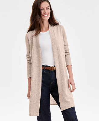 Charter Club Women's 100% Cashmere Split-Hem Long Cardigan, PXS-XXL, Macy's Exclusive - Macy's | Macy's