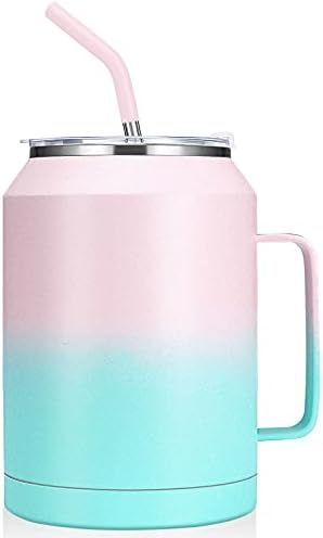 zenbo Mug Tumbler 50 oz – Stainless Steel Vacuum Insulated Mug with Handle,Lid and Straw,Keeps Drink | Amazon (US)