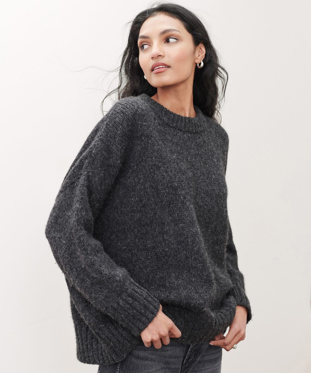 Alpaca Cocoon Crewneck | Jenni Kayne