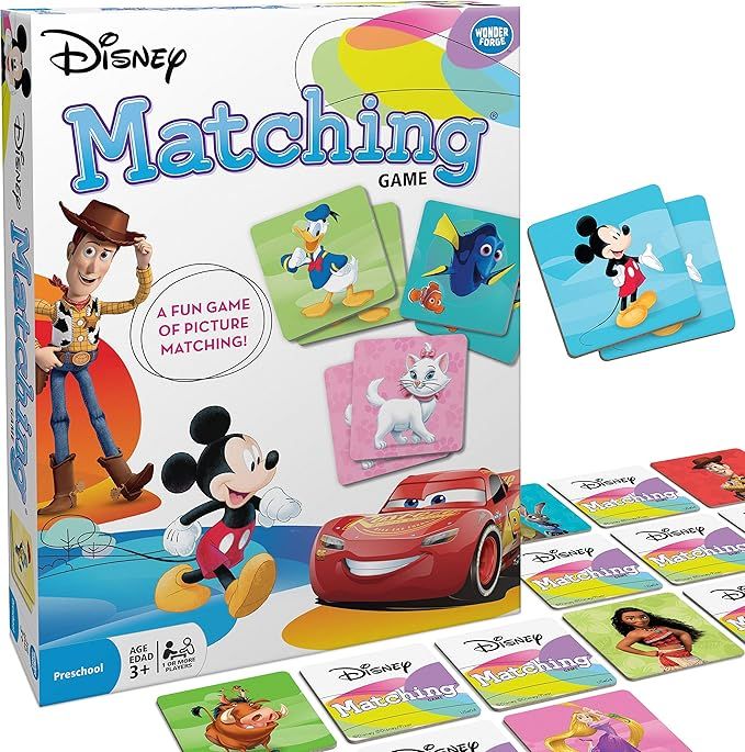 Wonder Forge Disney Classic Characters Matching Game for Boys & Girls Age 3 to 5 - A Fun & Fast D... | Amazon (US)