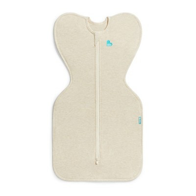 Love to Dream Baby Swaddle Up Sleep Sack - Cotton 1.0 TOG Long Sleeve Wrap - Oatmeal - M: Two-Way Zipper, Knit Fabric | Target