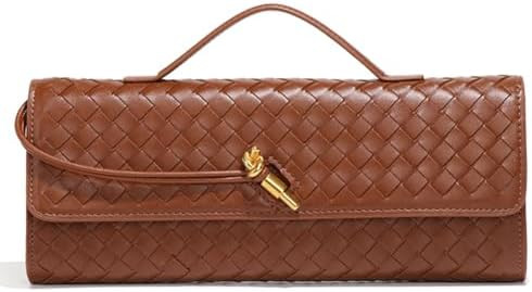 Trendy Woven Evening Clutch Purses Women Underarm Shoulder Handbag Cute Satchels Crossbody Purse ... | Amazon (US)