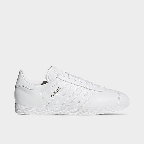 adidas Kids Originals Gazelle Casual Shoes in White/White/Gold Metallic Size: 14.0 | Finish Line (US)