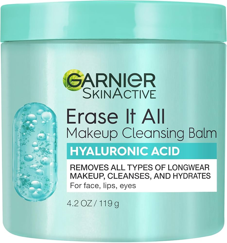 Garnier Skinactive Makeup Cleansing Balm Hyaluronic Acid Removes makeup cleanses and replumps | Amazon (US)