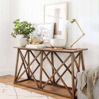 Copperton Wood X Base Console Table - Threshold™ designed with Studio McGee | Target