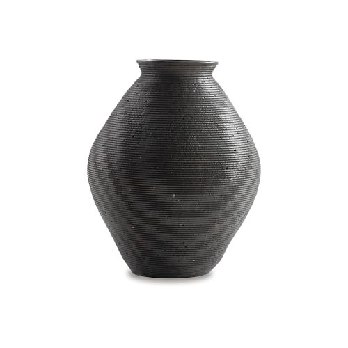Signature Design by Ashley Hannela 12" Modern Distressed Polyresin Vase, Antique Brown | Amazon (US)